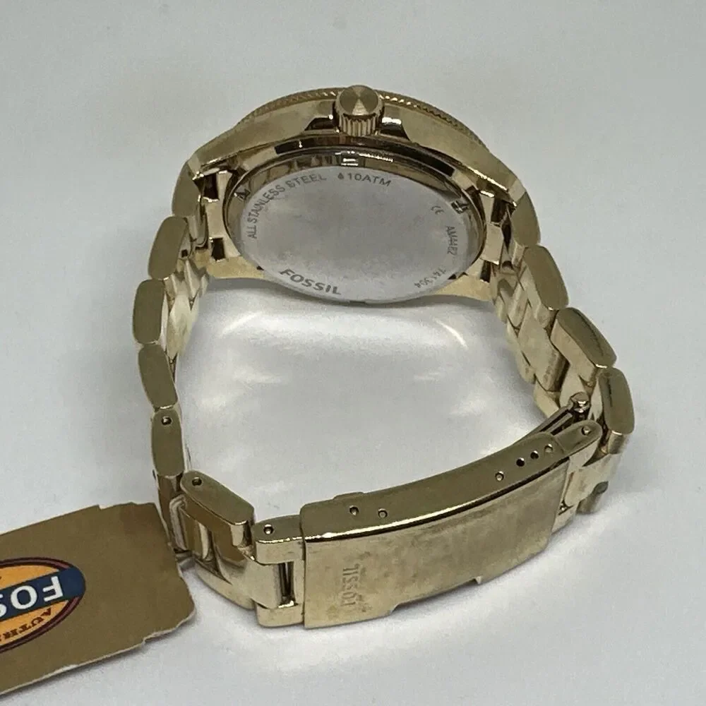 Fossil Cecile AM4482 Womens Gold Stainless Steel Analog Dial Quartz Watch HME419